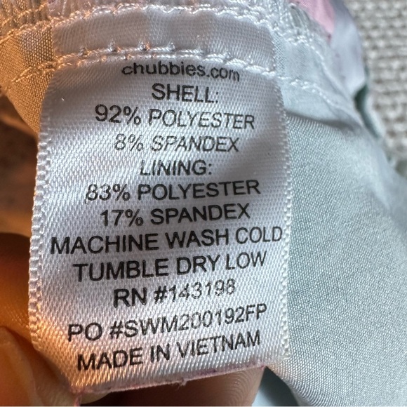 CHUBBIES The Aquatic Libations Trunks Size 2X Large 5.5” Summer colorful striped - Picture 11 of 12